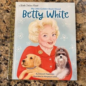 Little Golden Book About Betty White - Red and Gold Cover